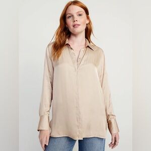 🌼OLD NAVY🌼 Satin Loose Fit Button-Up Blouse, Size S